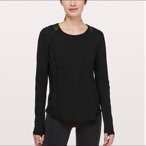 lululemon Black Sculpt Long Sleeve   Size 8